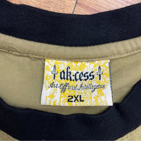 VTG Y2K Ak:cess Elevation Hip Hop Culture Nature Graphic T Shirt Size 2XL Used - Picture 6 of 6